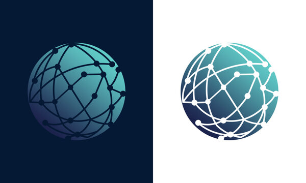  internet technology world ball logo