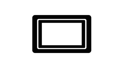 Black rectangle frame icon 1.