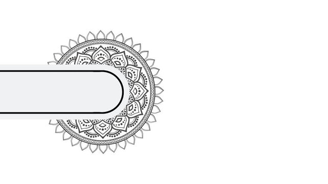 Decorated maroon background with ornate circular frame, ideal for invitations, greeting cards, posters, and social media posts needing elegance video Isolated on Animation Video