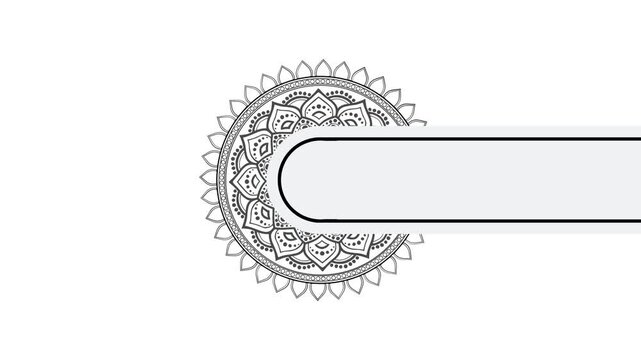 Decorated maroon background with ornate circular frame, ideal for invitations, greeting cards, posters, and social media posts needing elegance video Isolated on Animation Video