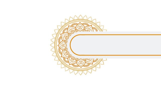 Decorated maroon background with ornate circular frame, ideal for invitations, greeting cards, posters, and social media posts needing elegance video Isolated on Animation Video