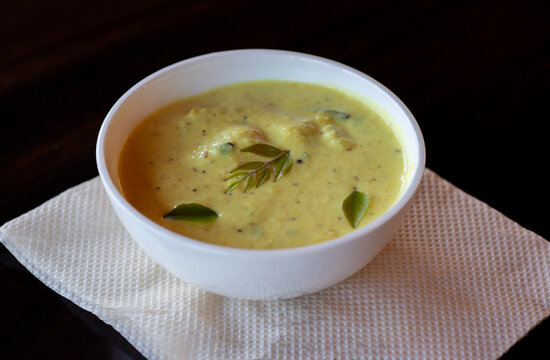 Vegetable stew, saphed petha kadhi. ash gourd curry an Indian dish. 