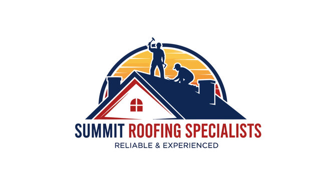 Summit Roofing Specialists Logo Design.