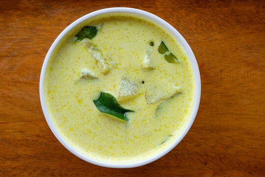 Vegetable stew, saphed petha kadhi. ash gourd curry an Indian dish. 