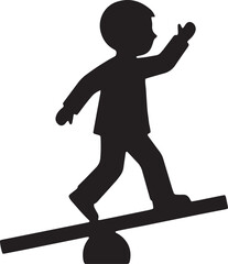 Fototapeta premium children silhouette