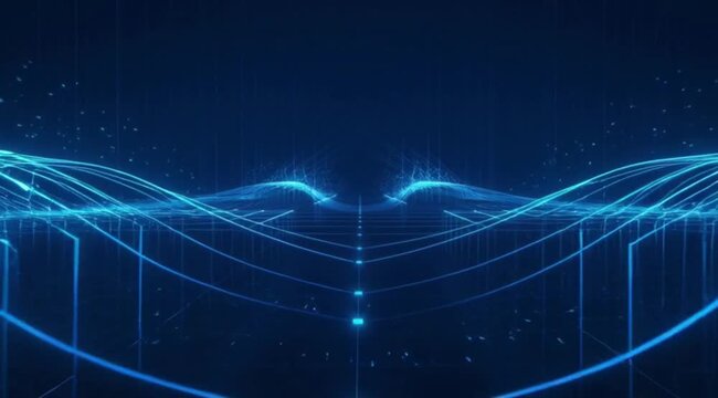 abstract blue background with lines