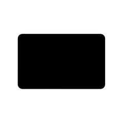 Minimalist black rectangle with subtle white border against plain background