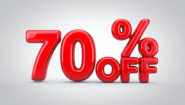 Seventy Percent Off Sale Discount Offer.
