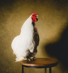 A Rooster in a studio © MStocks