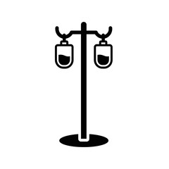 Obraz premium IV Drip Stand with Bags Icon.