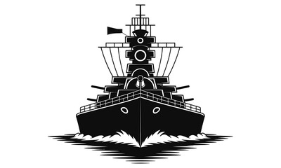 pirate ship isolated on white