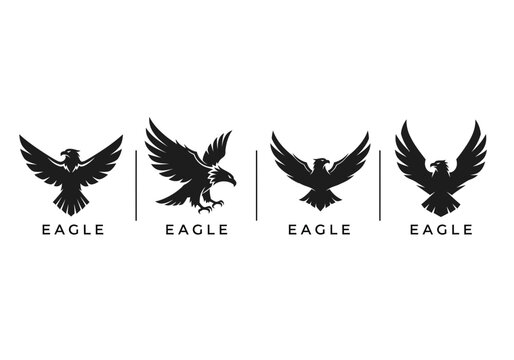 Set of Eagle Logos Vector Illustration.