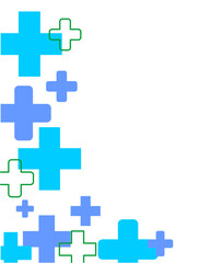 Fototapeta premium Health Symbol Corner Decoration