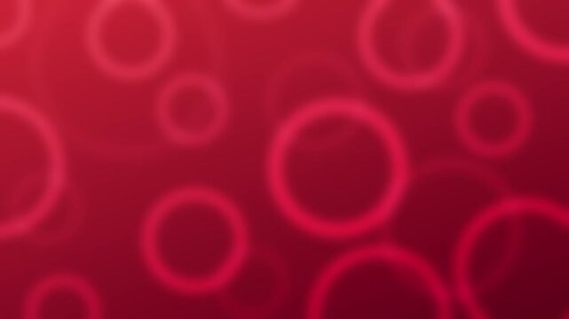 Abstract red circles in motion - background loop