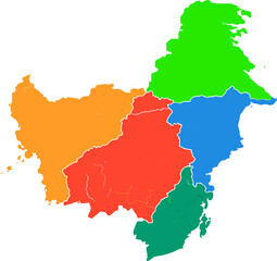 Obraz premium indonesia, asia, kalimantan, travel, indonesian, tourism, illustration, background, borneo, island, traditional, landscape, design, art, nature, architecture, vector, tropical, city, graphic, culture,