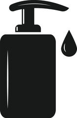 Obraz premium Hand Sanitization Liquid Bottle – Healthcare Protection Vector