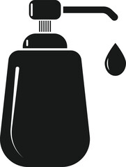 Obraz premium Liquid Soap or Sanitizer Dispenser Icon – Outline Vector Design