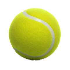 Tennis Ball Isolated on White Background 3D Sport Illustration