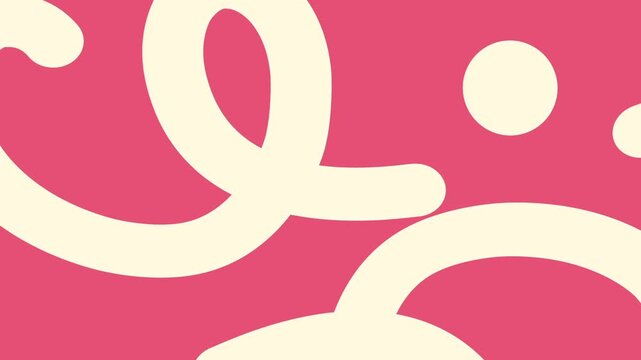 Minimalist Abstract Background with Cream Hand-Drawn Scribble Shapes