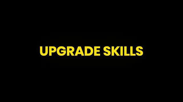 Upgrade Skills Cinematic Text Morphing Animation 4K &ndash; Career Development and Professional Training Promo