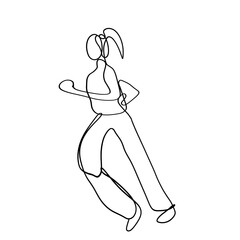 Continuous Line Art Runner - Minimalist Motion Illustration