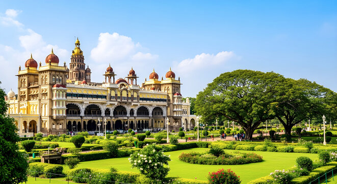 Historic Palace Grounds in Mysuru