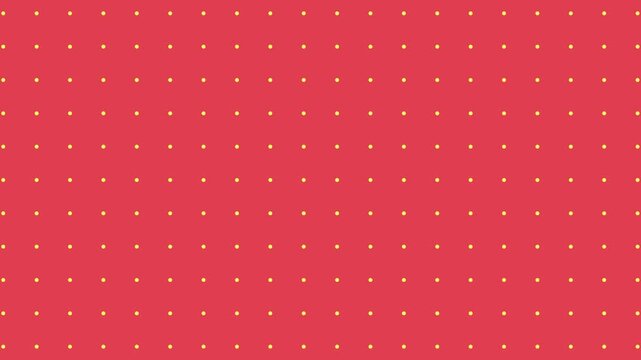 Clean minimalist background featuring a symmetrical yellow polka dot grid pattern arranged on a colorful backdrop