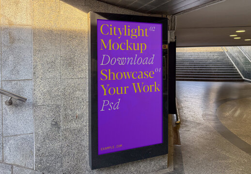 Vertical Digital Poster Mockup