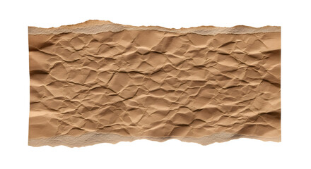 Torn paper edge texture with rough surface detail isolated on transparent background
