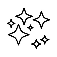 Obraz premium Sparkle vector icons set. Shine symbol illustration. star sign collection. 