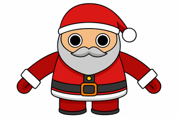 Christmas Santa Clothing Vactor White Background