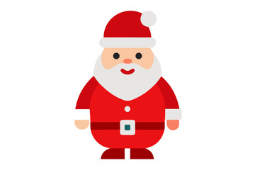 Obraz premium Christmas Santa Clothing Vactor White Background