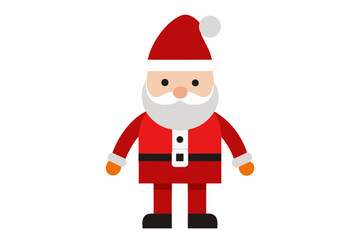 Christmas Santa Clothing Vactor White Background