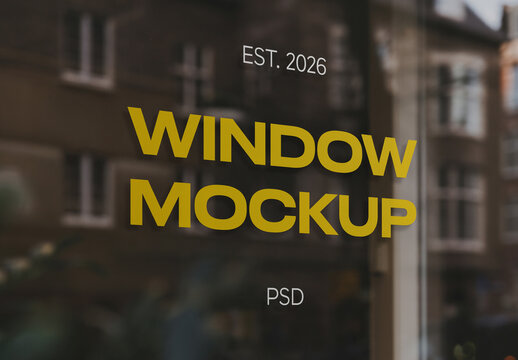 Glass Storefront Mockup
