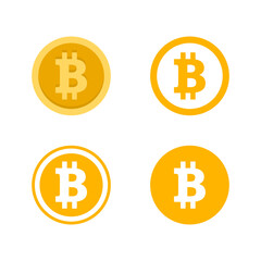 bitcoin icon set