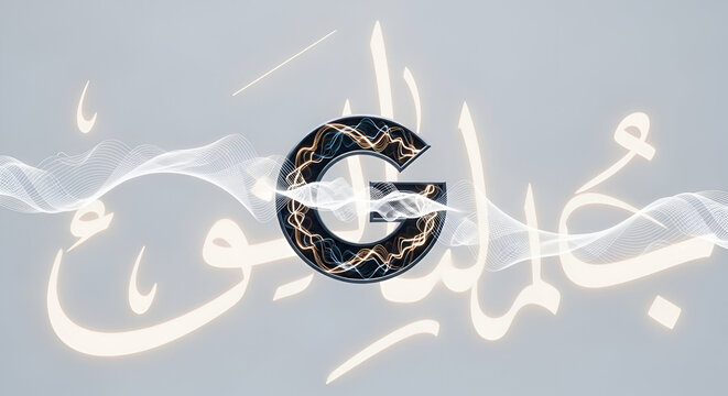 Arabic Calligraphy Artistic Design Element.