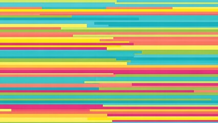 Vibrant Horizontal Lines Abstract Background with a Spectrum of Bright Colors - A Dynamic Visual Representation