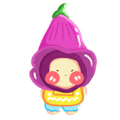 Cute Foxglove Flower Illustration © nurrojan