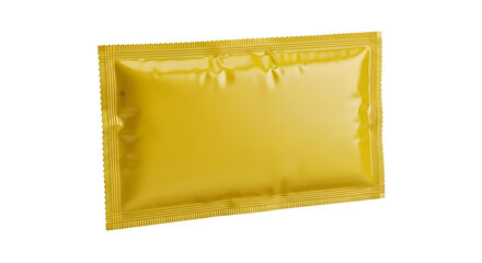 Golden chocolate bar wrapper isolated view with realistic texture isolated on transparent background