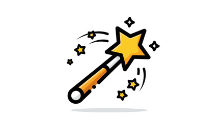 Magic Wand with Yellow Star.