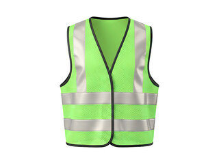 High-Visibility Neon Green Safety Vest with Reflective Stripes for Workplace Safety