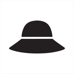 rain hat vector silhouette line art logo design collection