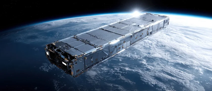 High Tech Orbital Data Center Powered by Solar Energy with Sun Flare