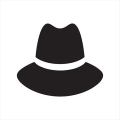 rain hat vector silhouette line art logo design collection