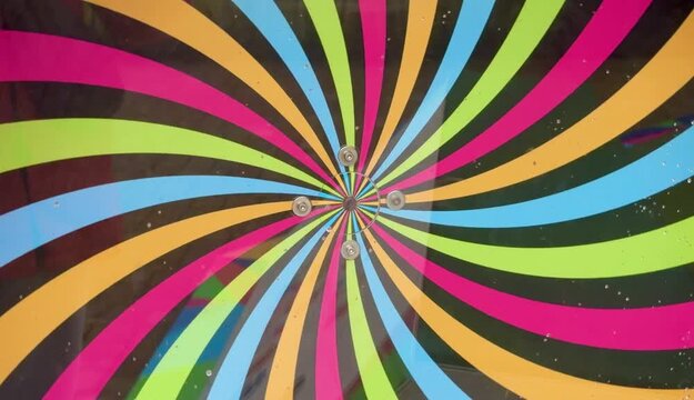 spirale colorata in movimento