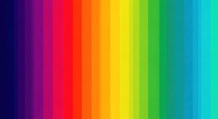 Obraz premium Vivid multicolor vertical stripes background featuring rich purple red orange yellow and green spectrum color gradients
