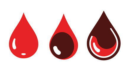 Obraz premium Blood Drop Line art clean abstract modern vector