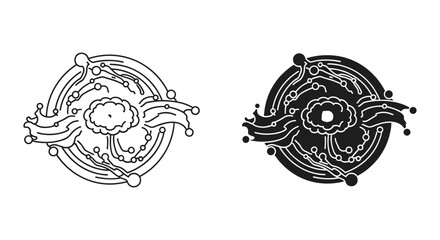 Mandala ornate circular patterns seamless vector illustration design art © Shahriyar Rasel