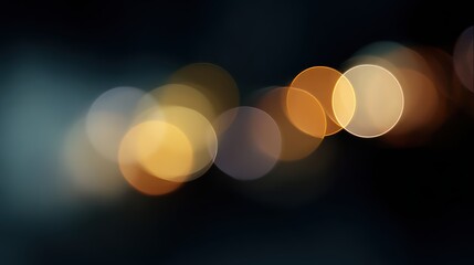 abstract play of light in dark with bokeh highlights