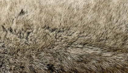 Faux fur texture background in brown and beige tones